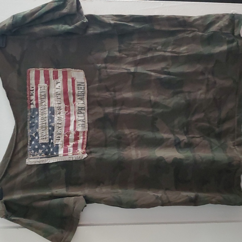 Army fatigue Ralph Lauren t shirt